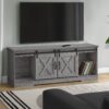 TV Stand, Console, Media Entertainment Center, Storage Cabinet, Transitional - Gray - Image 5