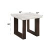 Edwyn - Natural Marble Top End Table - White - Image 4