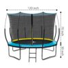 Yc 10Ft Recreational Trampolines With Enclosure For Kids And Adults With Patented Fiberglass Poles Pumpkin - Blue - Image 2