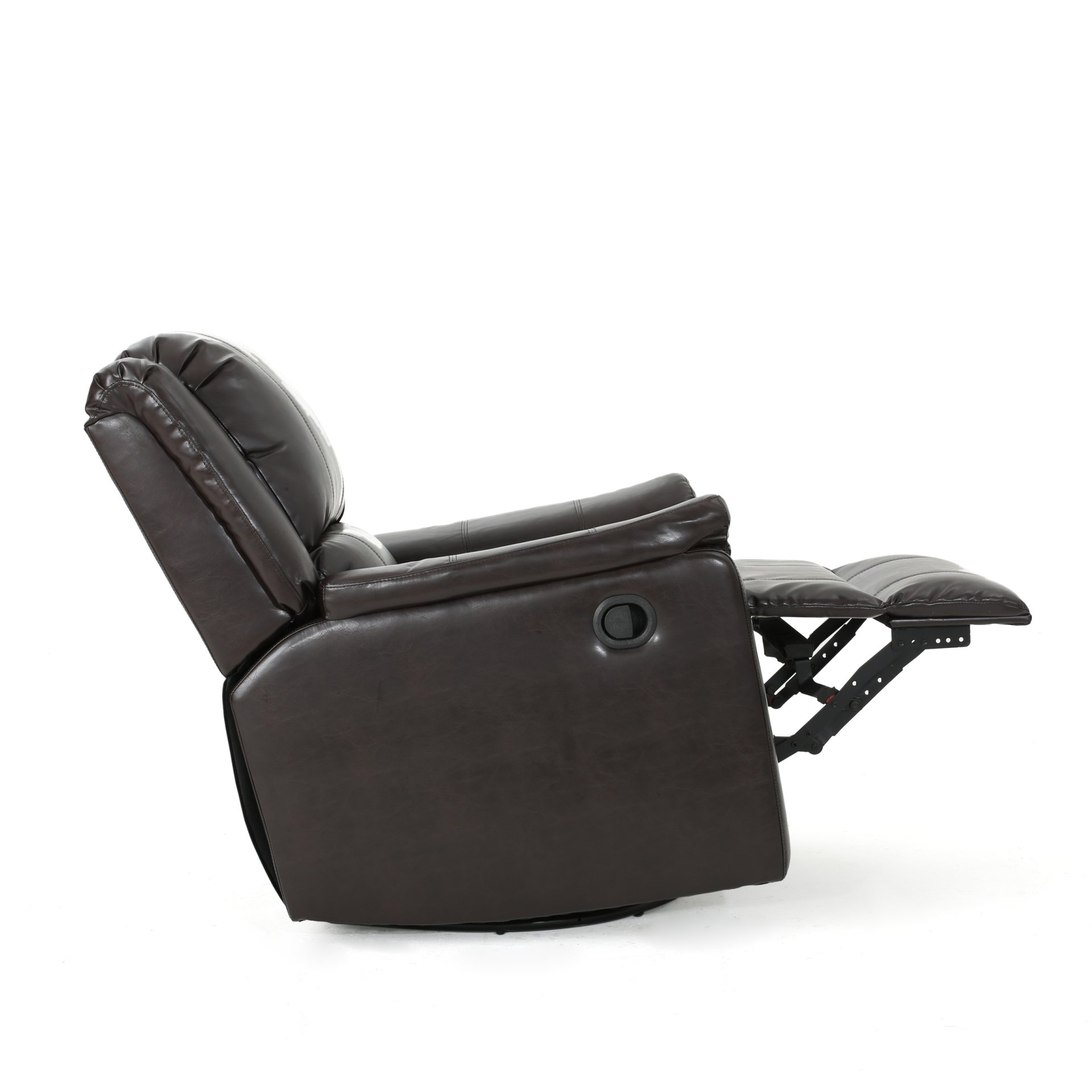 Glider Recliner With Swivel, Manual Reclining Chair - Brown - Image 8