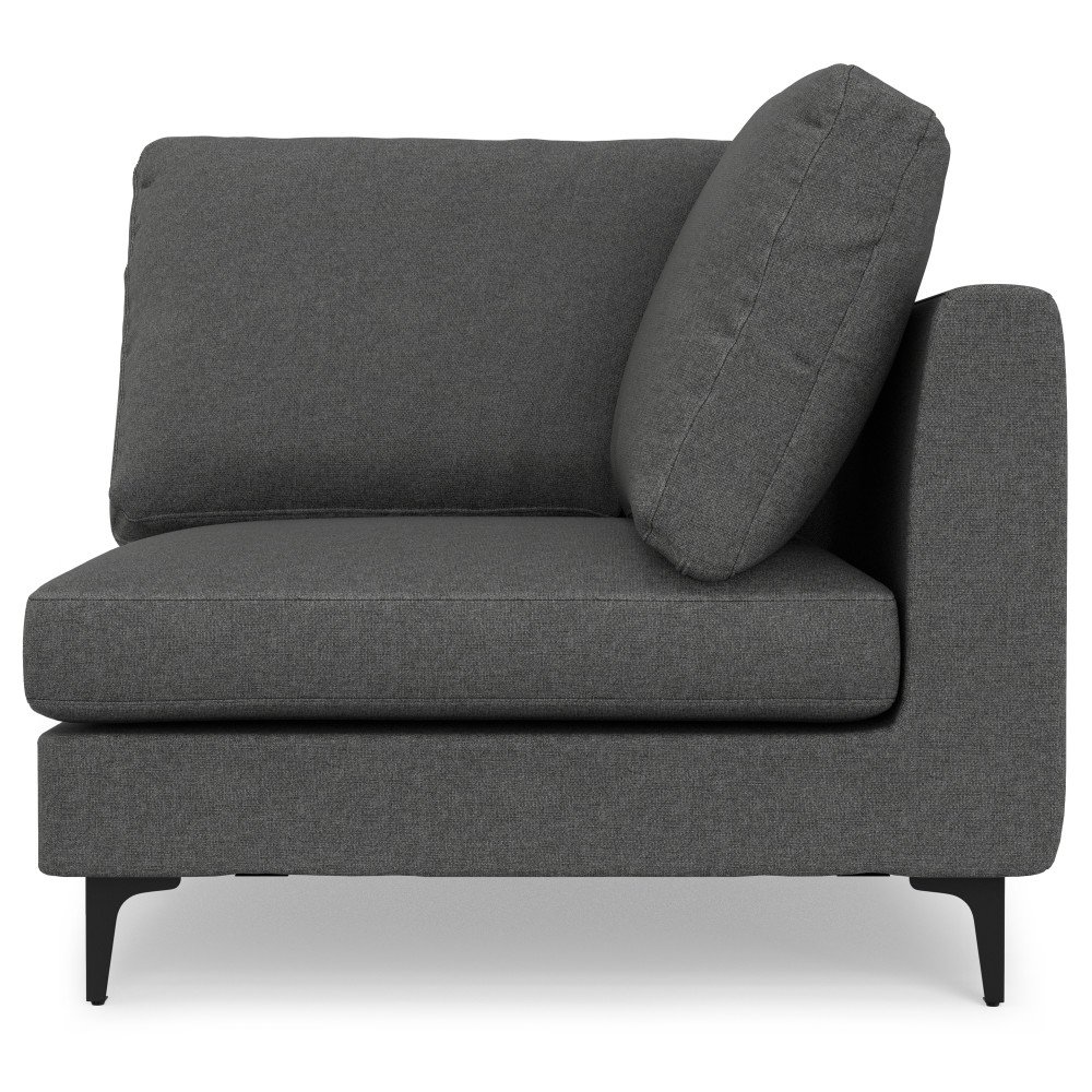 Ava - Mid Century Corner Sectional Sofa - Gray - Image 4
