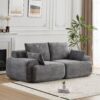 Compressed Sofa, 2 Seater Large Sectional Couches For Living Room - Gray - Image 10