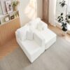 Cloud Sectional Couch With L Shape Chaise, Deep Seat - White - Image 13