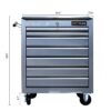 7 Drawers Multifunctional Tool Cart With Wheels - Sliver - Image 3