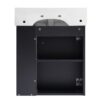 Modern Floating Bathroom Vanity With Ceramic Basin, Perfect For Small Bathrooms, Right Side Storage - Black - Image 17