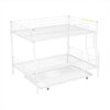 Full Long Over Queen Metal Bunk Bed With Trundle - White - Image 2