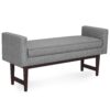 Scott - Ottoman Bench - Pewter Gray - Image 2