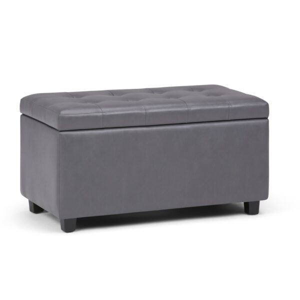 Cosmopolitan - Storage Ottoman - Stone Gray