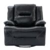 Home Theater Recliner Set Manual Recliner Chair With A Led Light Strip Two Built-In Cup Holders For Living Room - Black - Image 19