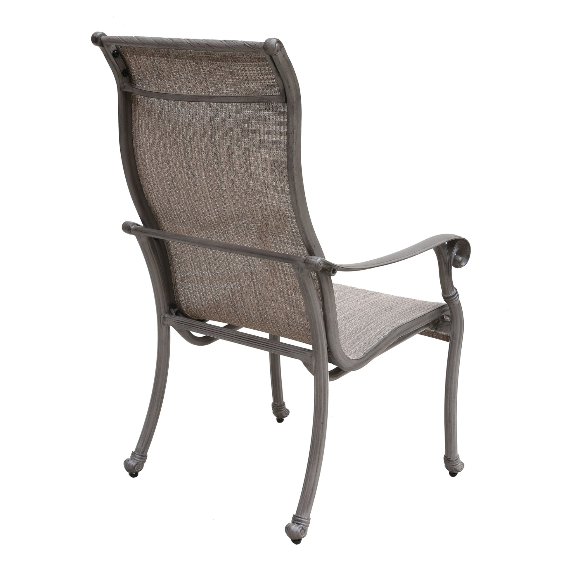 Outdoor All-Weather Sling Dining Chairs (Set of 2) - Gray - Image 4