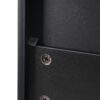 Freestanding Tall Bathroom Cabinet With Adjustable Shelves, Drawers, Soft Close Glass Doors - Black - Image 22