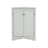 Triangle Bathroom Storage Cabinet With Adjustable Shelves, Freestanding Floor Cabinet For Home Kitchen - Gray - Image 19
