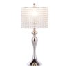 Ashland - Contemporary Table Lamp Round Clear Crystal Beads (Set of 2) - Polished Nickel - Image 3