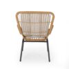 Outdoor Wicker Club Chair With Cushions (Set of 2) - Light Brown - Image 12