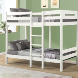 Esin - Twin Twin Bunk Bed - White