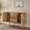 3 Drawer Sideboard With 2 Doors (KD Legs) - Natural - Image 5
