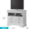 Charming Media Storage Unit - White - Image 3