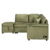 Sleeper Sofa Bed, 2 In 1 Pull Out Sofa Bed L Shape Couch With Storage Ottoman For Living Room, Bedroom Couch And Small Apartment - Green - Image 17