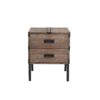 Trunk Table And Side Table With Large Storage Dress Up Your Liviing Room (Set of 3) - Antique Gray - Image 16