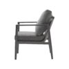 Modern Aluminum Lounge Chair With Rope Accents And Cushions For Indoor And Outdoor Spaces - Gray - Image 7