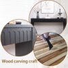 Modern Console Table With 4 Drawers, Entryway Table With Storage - Black - Image 7