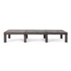 Outdoor Chaise Lounge With Wicker Design And Adjustable Backrest - Brown - Image 9