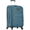 Softside Luggage Expandable 3 Piece Set Suitcase Upright Spinner Softshell Lightweight Luggage Travel Set - Green - Image 16