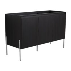 Modern Freestanding Bathroom Vanity With Storage Cabinet And Soft Close Doors - Dark Oak