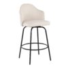 Ahoy - Contemporary Fixed Height Counter Stool (Set of 2) - Black / Cream - Image 2