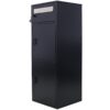 Large Steel Freestanding Floor Parcel Package Drop With Locking Letterbox Drop Mail Box With Multi Compartments - Black - Image 4