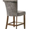 Auggie - Fabric Counter Height Chair With Nailhead Trim - Gray - Image 3