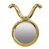 Modern Round Mirror With Aluminum Frame, Wall Decor For Entryway Living Room Hallway - Gold - Image 2