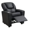 Sally Deluxe Kids Recliner Chair With Cup Holder - Black - Image 8