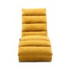 Ergonomic Linen Massage Chaise Lounge With Remote Control - Color, 5 Modes For Office, Living Room, Bedroom - Mustard - Image 16