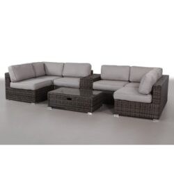 Outdoor Seating Group For 4 With Cushions - Espresso