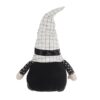 Sitting Gnome With Hat Spider, For Halloween Decor - Black White - Image 4