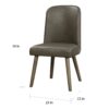 Waylon - 5 Pieces Dining Room Set - Gray / Oak - Image 8