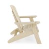Adirondack Chair Sturdy HDPE Poly Lumber For Poolside, Patio, And Garden Relaxation - Beige - Image 3