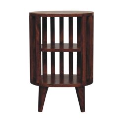 Ariella - Double Shelf Bedside Table - Chestnut