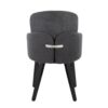 Dahlia - Contemporary Dining Chair (Set of 2) - Gray / Black - Image 5