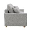 Oren - Chenille Sleeper Sectional Sofa With Storage 2 Toss Pillows - Gray - Image 7
