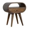 ed Circular Bedside Table - Gray Wash - Image 4