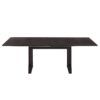 Modern 6 Piece Extendable Dining Table Set With 4 Wicker Back Upholstered Dining Chairs And Long Bench, 2 Removable Leaf - Espresso - Image 14