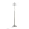 March - Contemporary Floor Lamp - Nickel / White - Image 5