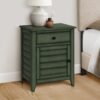 Accent Nightstand, Storage Drawer, Transitional - Green - Image 10