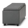 Avalon - Storage Ottoman - Stone Gray - Image 7