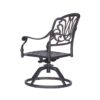 Patio Outdoor Aluminum Dining Swivel Rocker Chairs With Cushion (Set of 2) - Spectrum Sand - Image 10