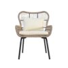 Contemporary Bohemian Southport - Club Chair With Water Resistant Cushions - Brown / Beige - Image 6