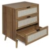 3 Drawer Cabinet, Suitable For Bedroom, Living Room, Study - Walnut - Image 8