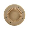 Modern Round Coffee Table With Grille Molding For Living Room, Bedroom, Or Balcony - Oak - Image 8